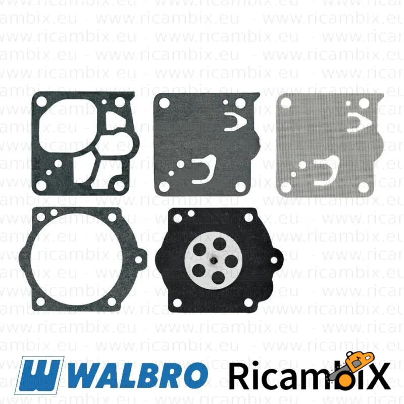 Kit membrane motosega Husqvarna 394 - Rif. Orig. Carburatore 503 28 12-19 - kit originale Walbro