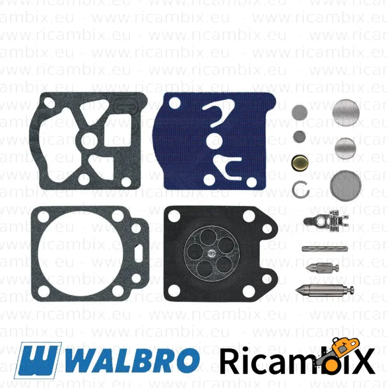 Kit riparazione carburatore rasaerba Tecumseh TC 300 - Rif. Orig. Carburatore 1A70-1425 - kit originale Walbro
